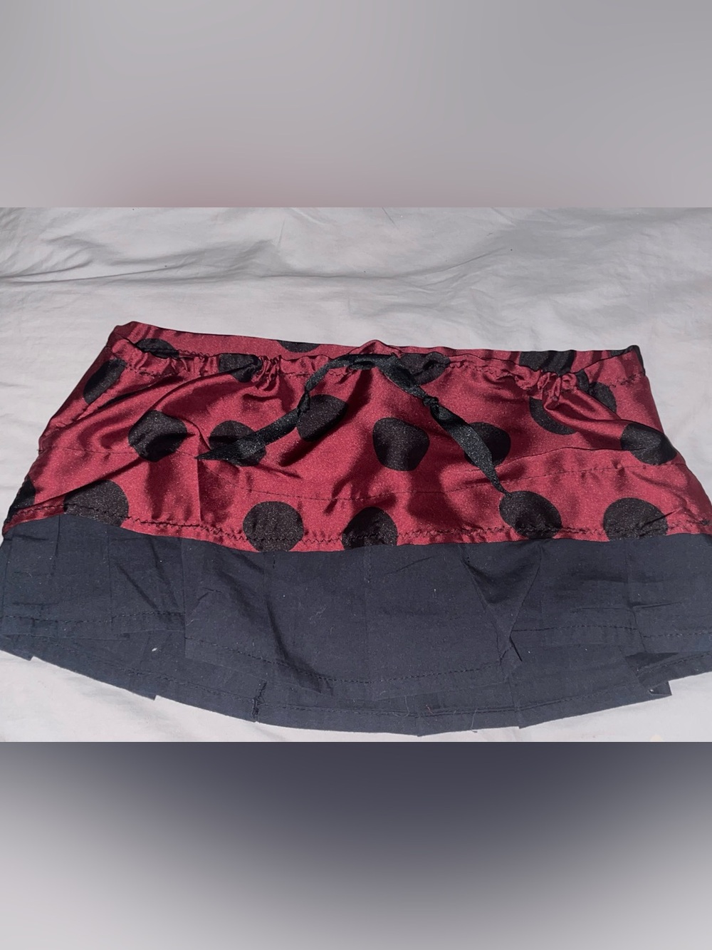 Ladybug handmade micro-mini skirt